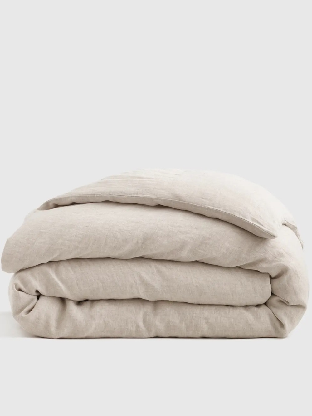 NWOT QUINCE European Linen Duvet Natural Chambray King / Cal King 9816